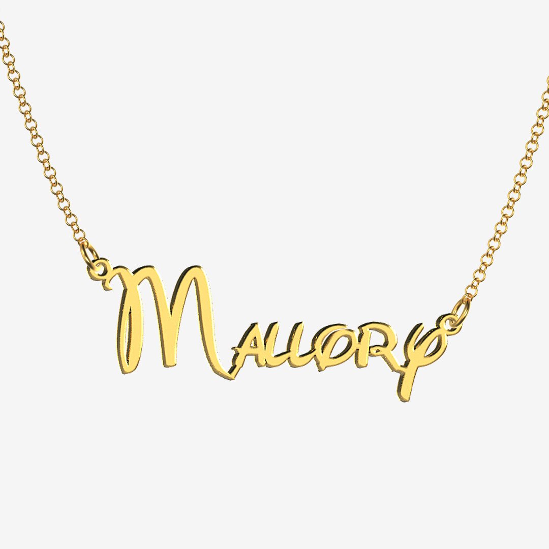 Mallory - Handmade Personalized Princess Style Name Necklace