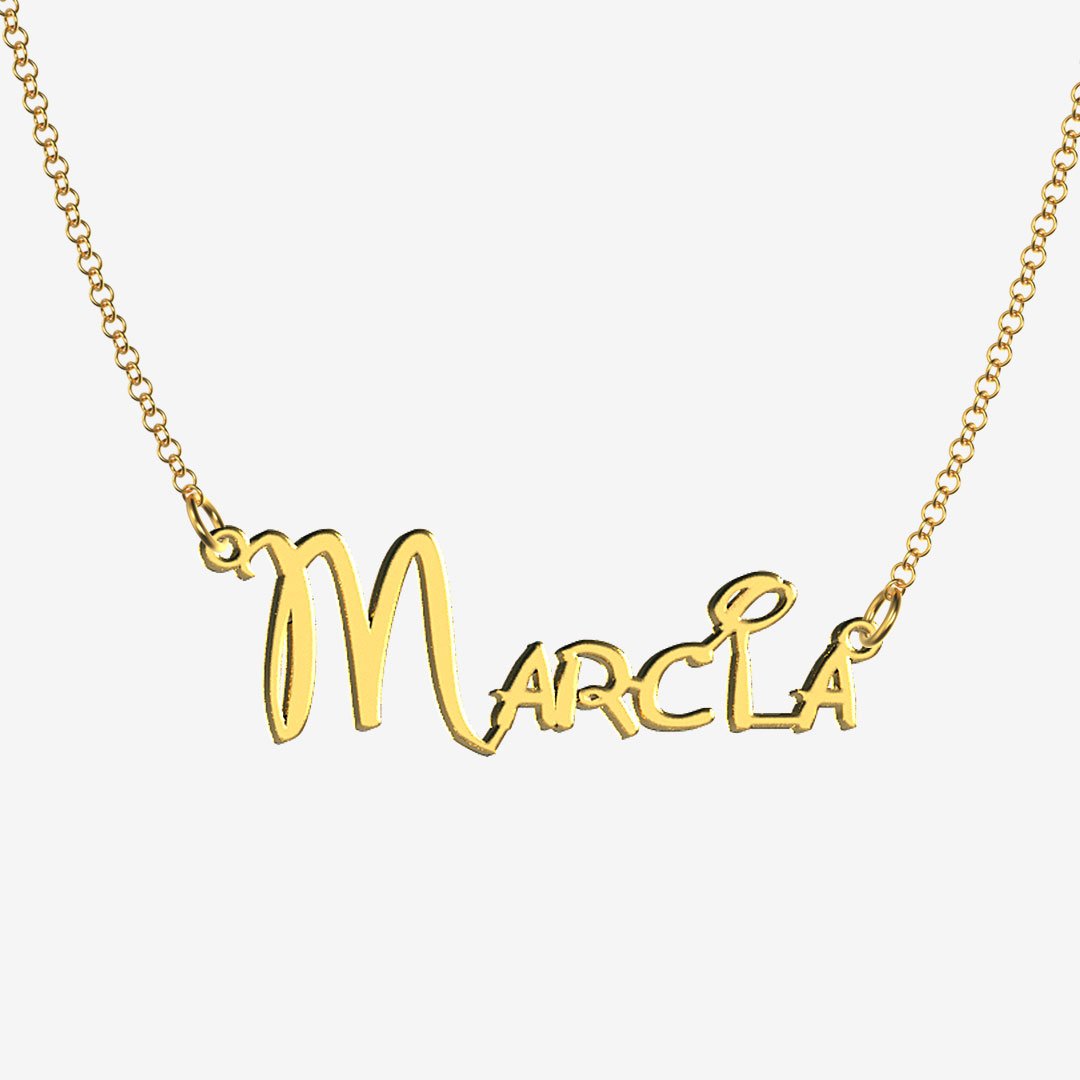 Marcia - Handmade Personalized Princess Style Name Necklace