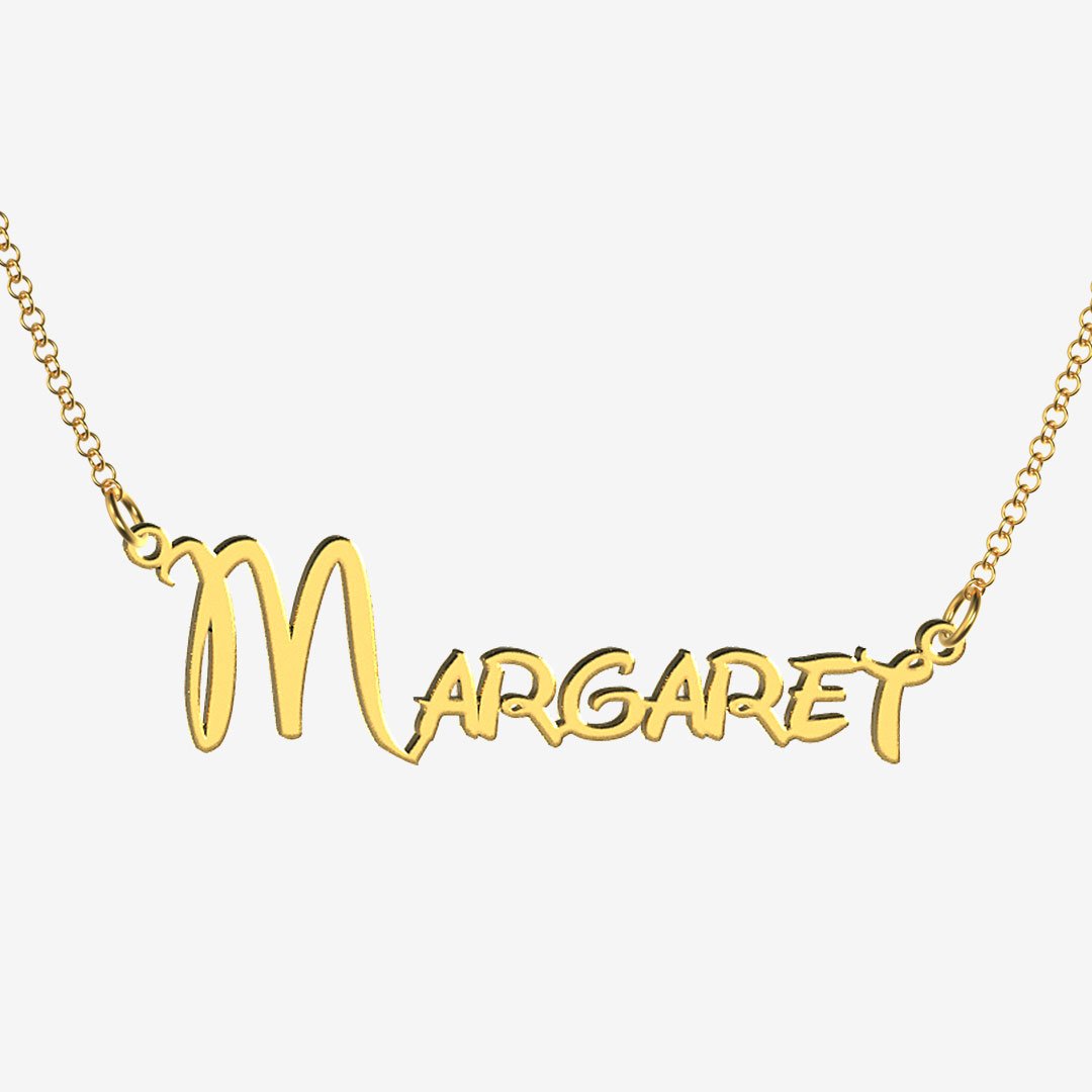 Margaret - Handmade Personalized Princess Style Name Necklace
