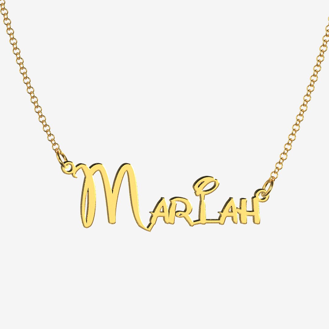 Mariah - Handmade Personalized Princess Style Name Necklace