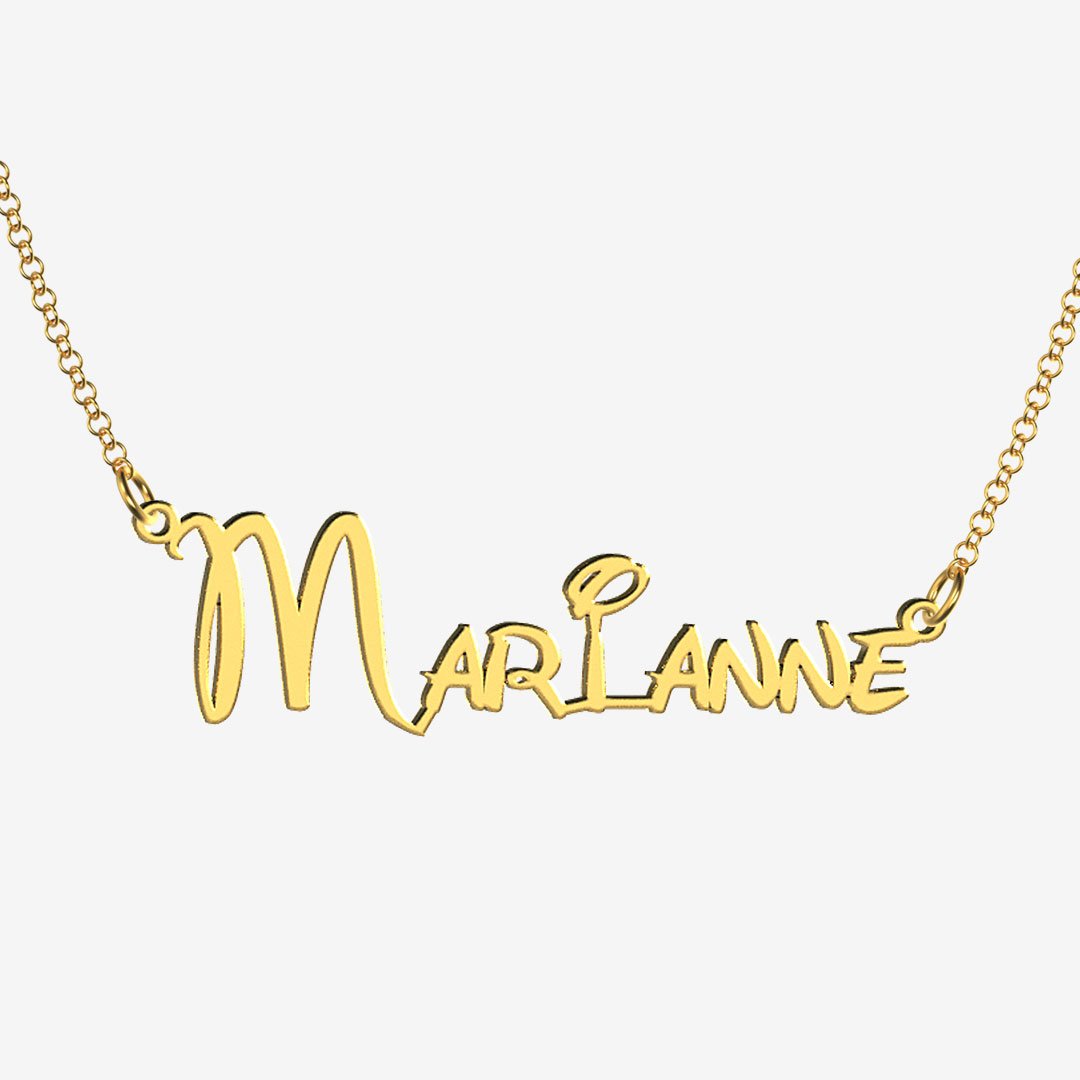 Marianne - Handmade Personalized Princess Style Name Necklace