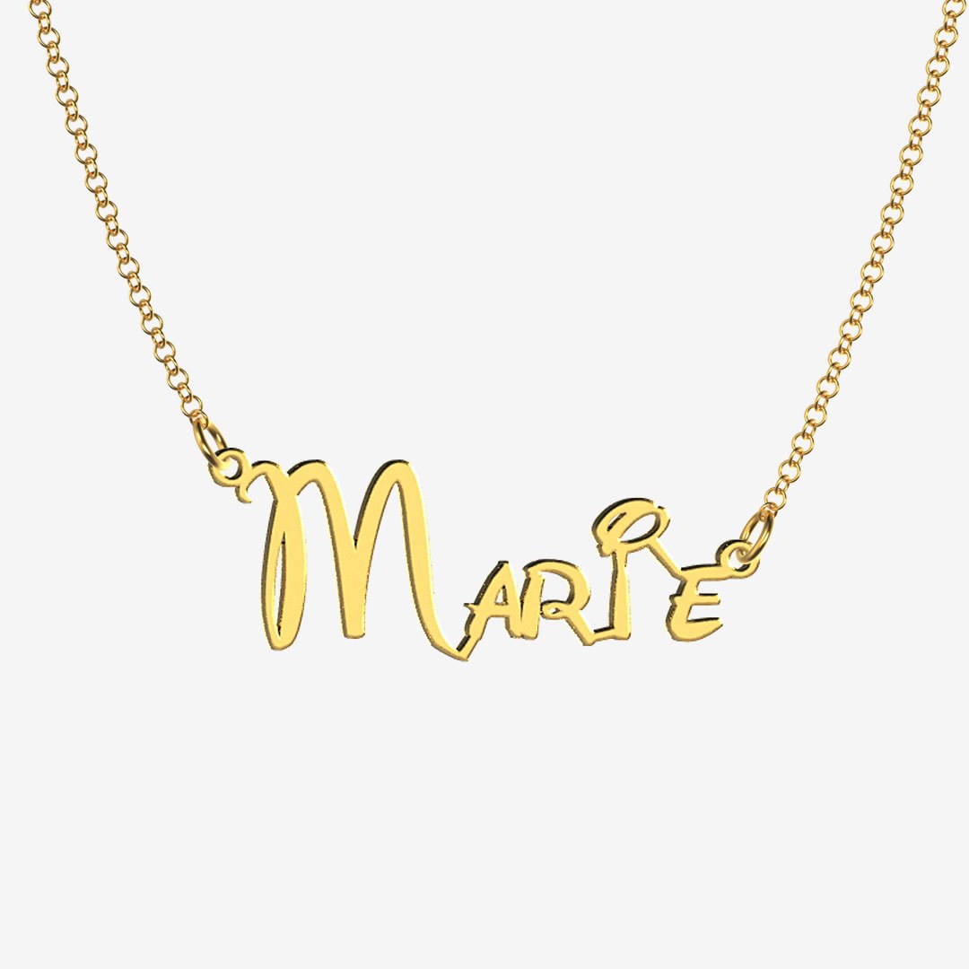 Marie - Handmade Personalized Princess Style Name Necklace