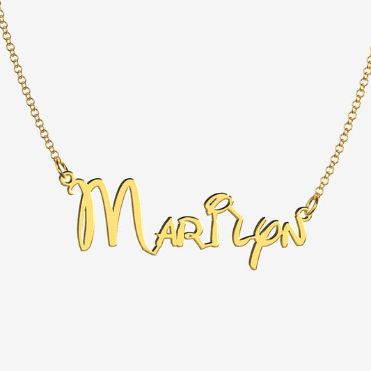 Marilyn - Handmade Personalized Princess Style Name Necklace