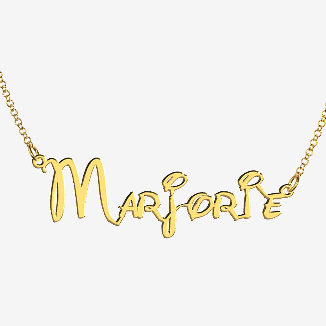 Marjorie - Handmade Personalized Princess Style Name Necklace