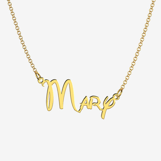 Mary - Handmade Personalized Princess Style Name Necklace