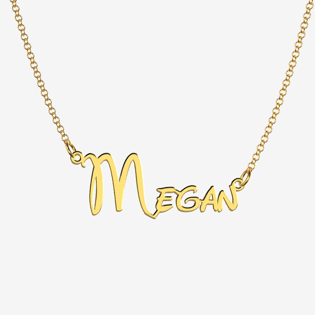 Megan - Handmade Personalized Princess Style Name Necklace