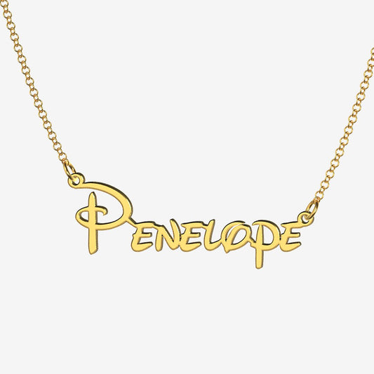 Penelope - Handmade Personalized Princess Style Name Necklace