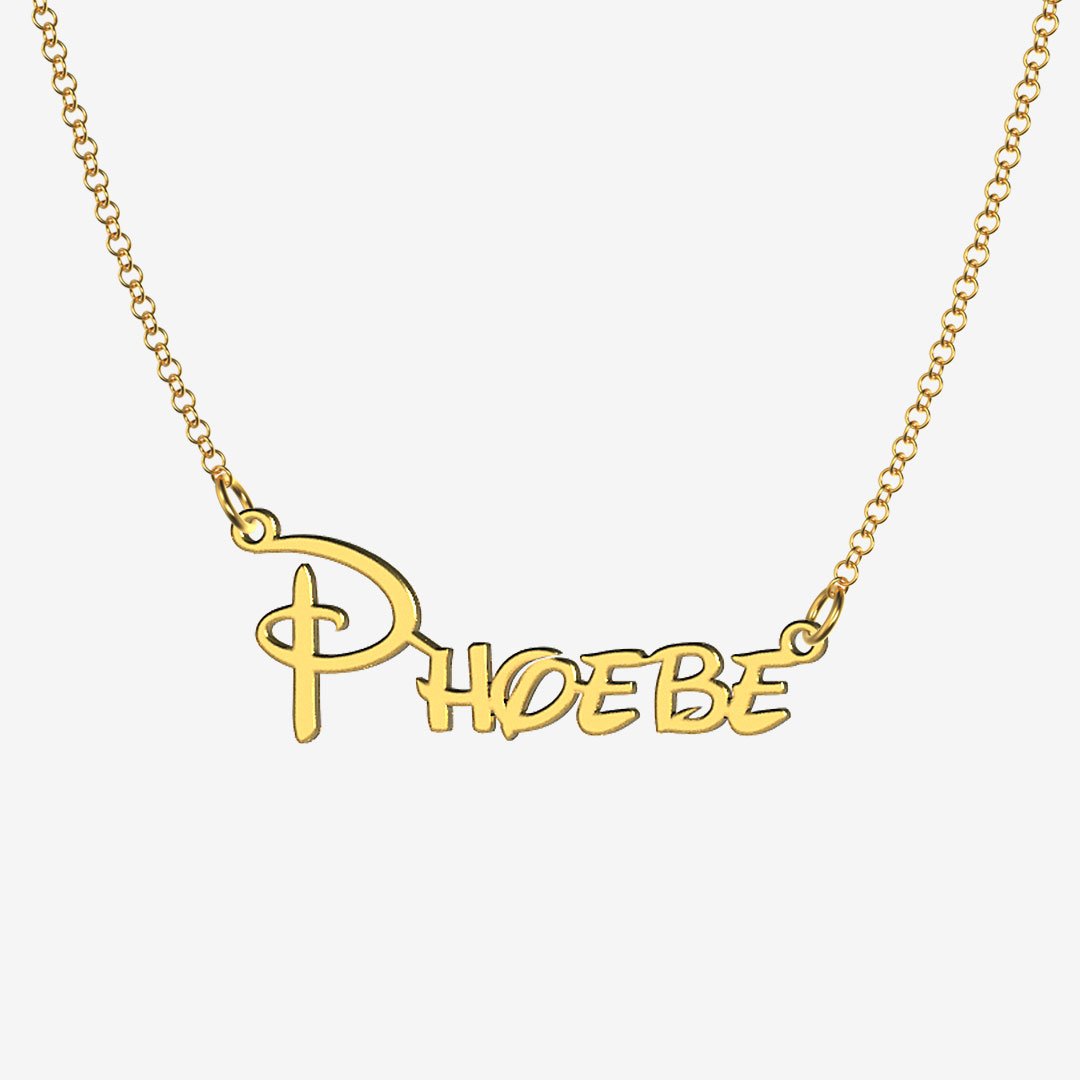 Phoebe - Handmade Personalized Princess Style Name Necklace