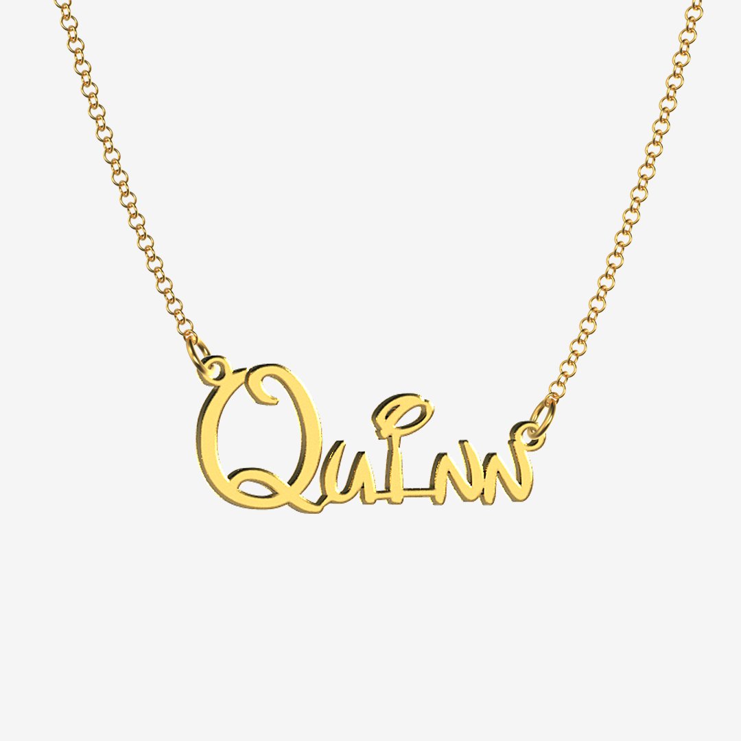 Quinn - Handmade Personalized Princess Style Name Necklace