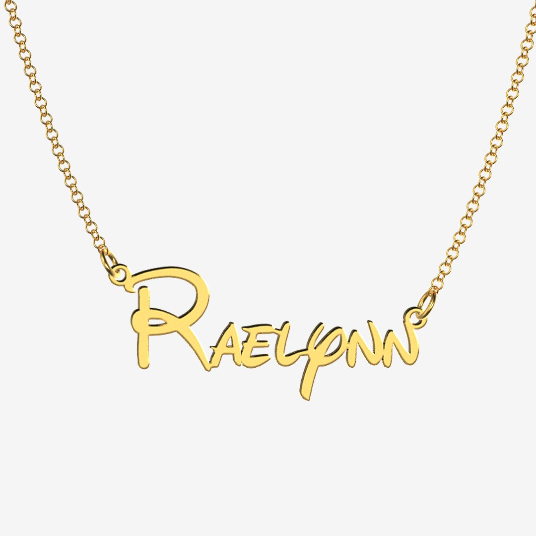 Raelynn - Handmade Personalized Princess Style Name Necklace