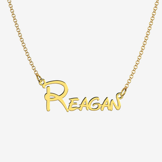 Reagan - Handmade Personalized Princess Style Name Necklace