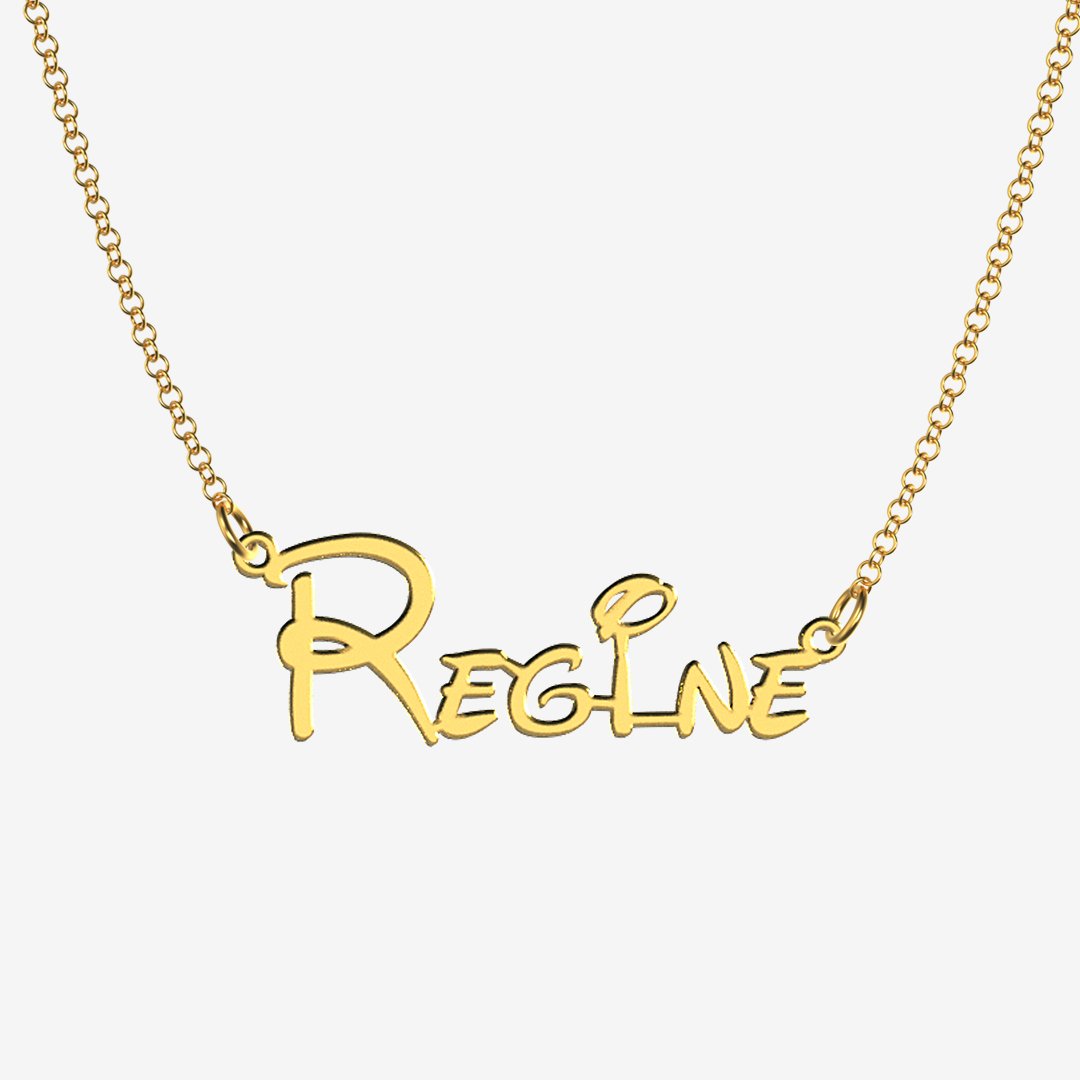Regine - Handmade Personalized Princess Style Name Necklace
