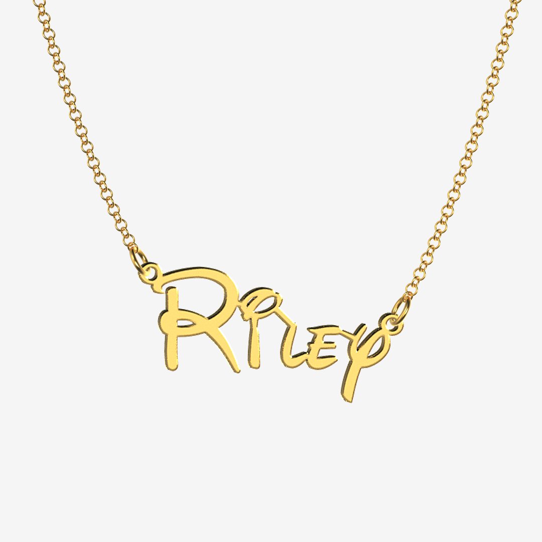 Riley - Handmade Personalized Princess Style Name Necklace