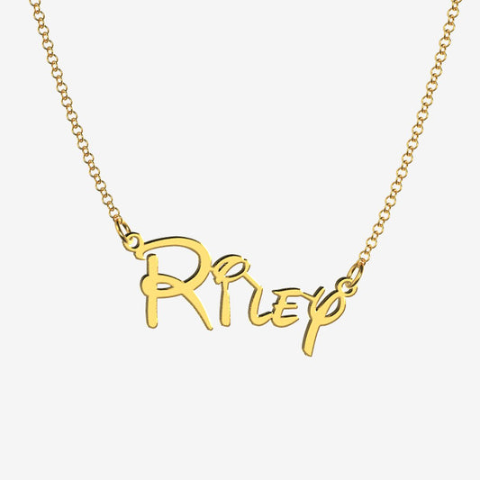 Riley - Handmade Personalized Princess Style Name Necklace