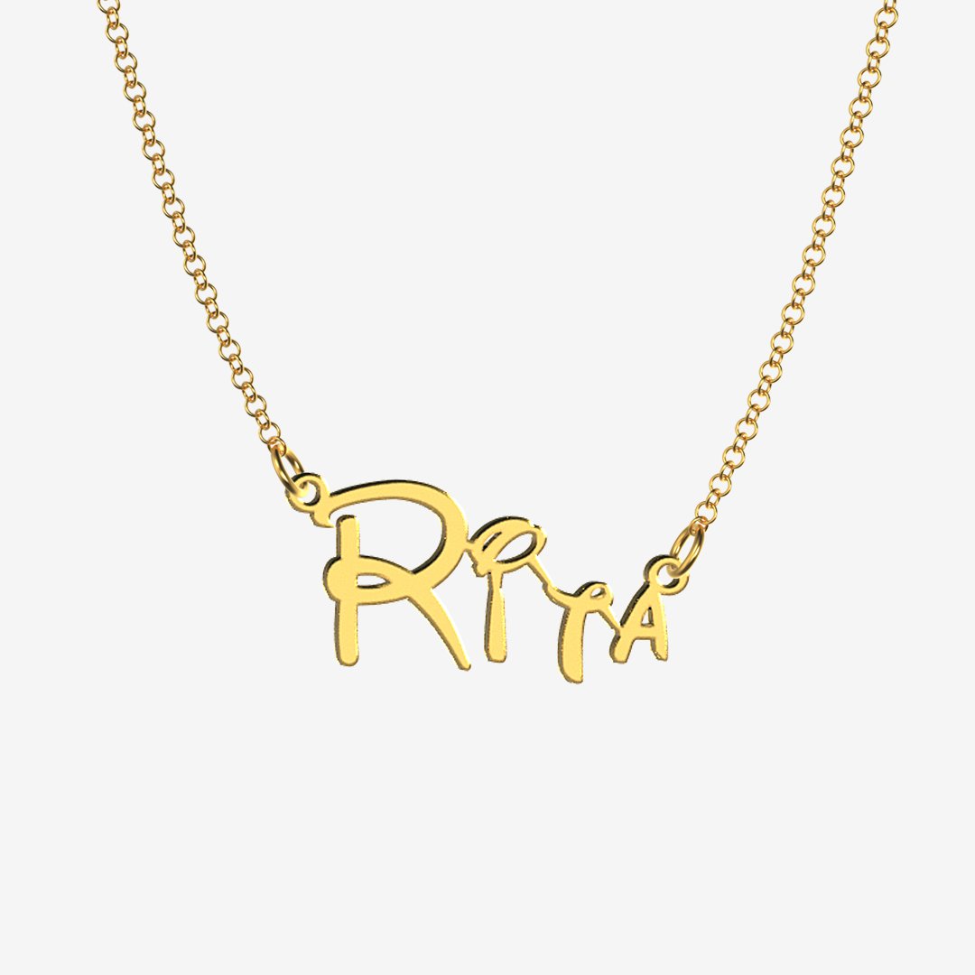 Rita - Handmade Personalized Princess Style Name Necklace