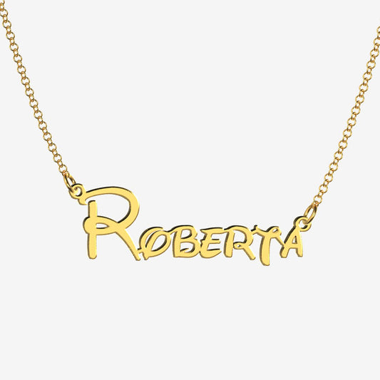 Roberta - Handmade Personalized Princess Style Name Necklace