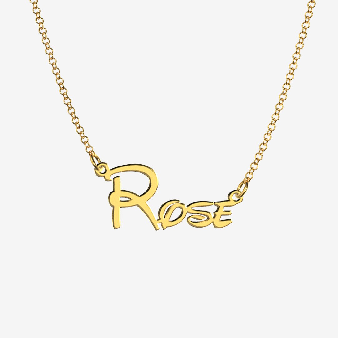 Rose - Handmade Personalized Princess Style Name Necklace
