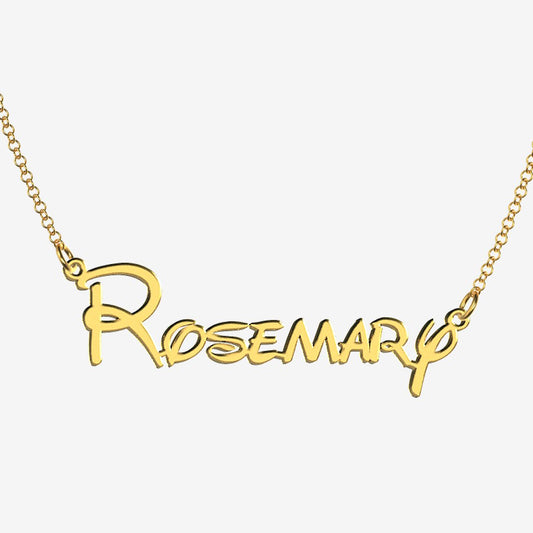 Rosemary - Handmade Personalized Princess Style Name Necklace