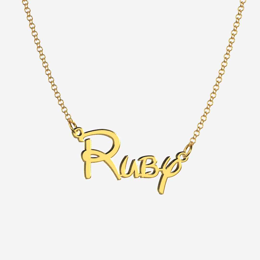 Ruby - Handmade Personalized Princess Style Name Necklace