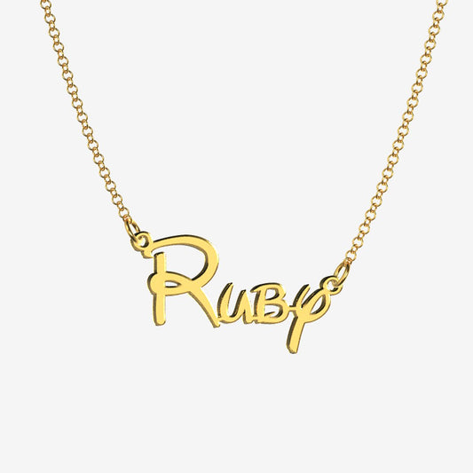 Ruby - Handmade Personalized Princess Style Name Necklace