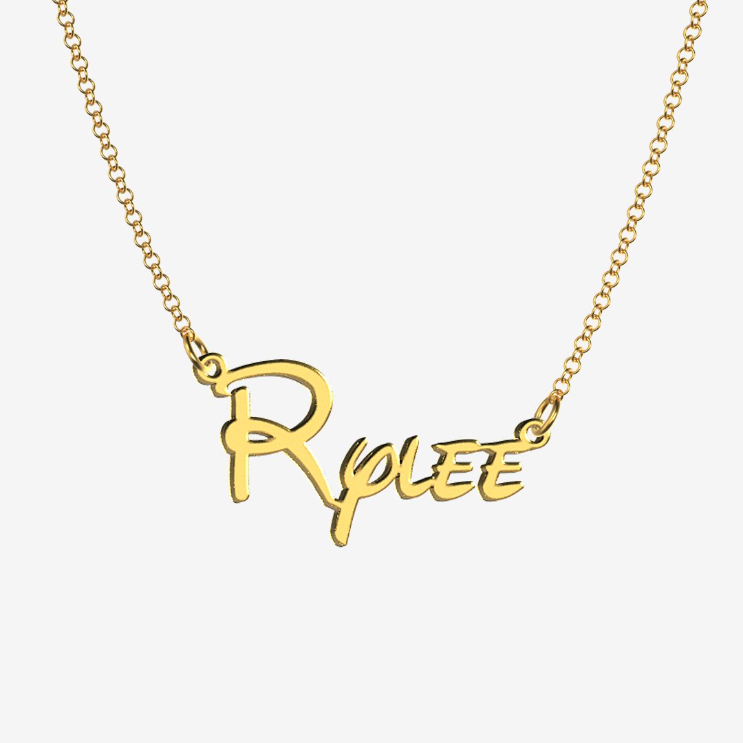 Rylee - Handmade Personalized Princess Style Name Necklace