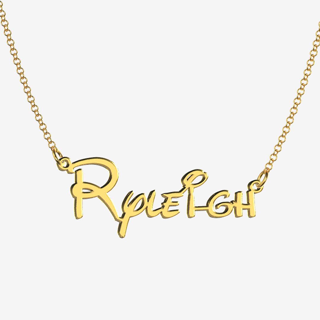 Ryleigh - Handmade Personalized Princess Style Name Necklace