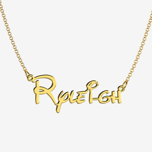 Ryleigh - Handmade Personalized Princess Style Name Necklace