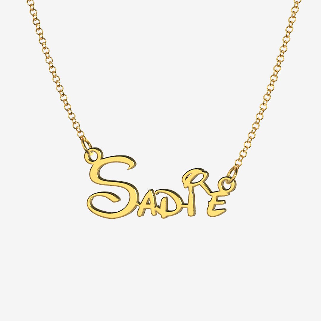 Sadie - Handmade Personalized Princess Style Name Necklace