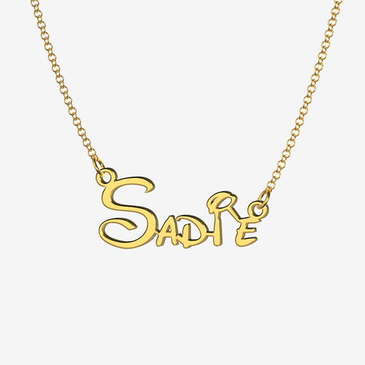 Sadie - Handmade Personalized Princess Style Name Necklace