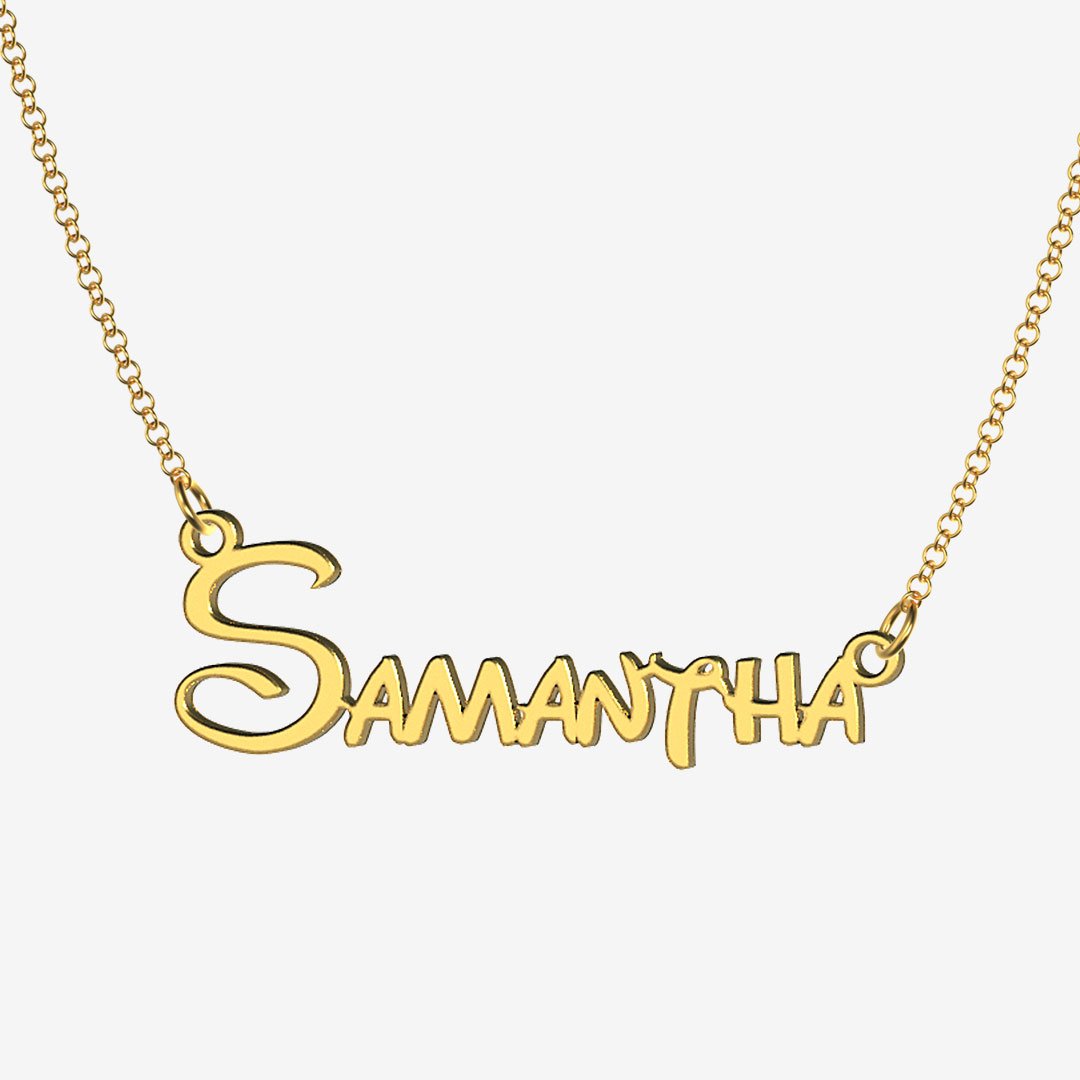 Samantha - Handmade Personalized Princess Style Name Necklace