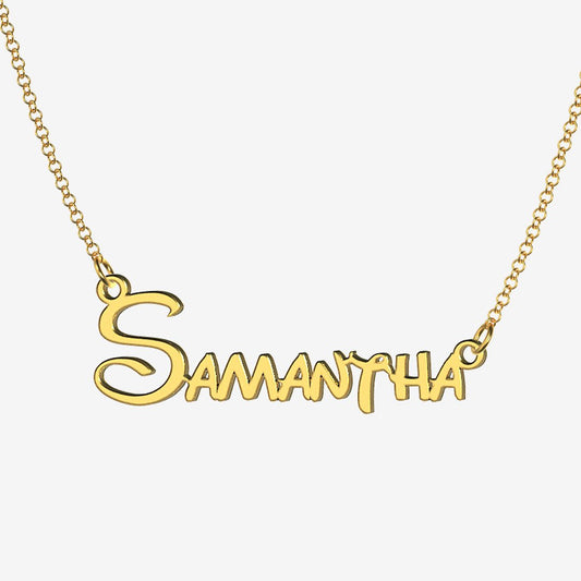Samantha - Handmade Personalized Princess Style Name Necklace
