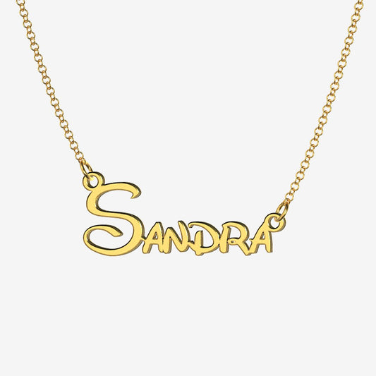 Sandra - Handmade Personalized Princess Style Name Necklace