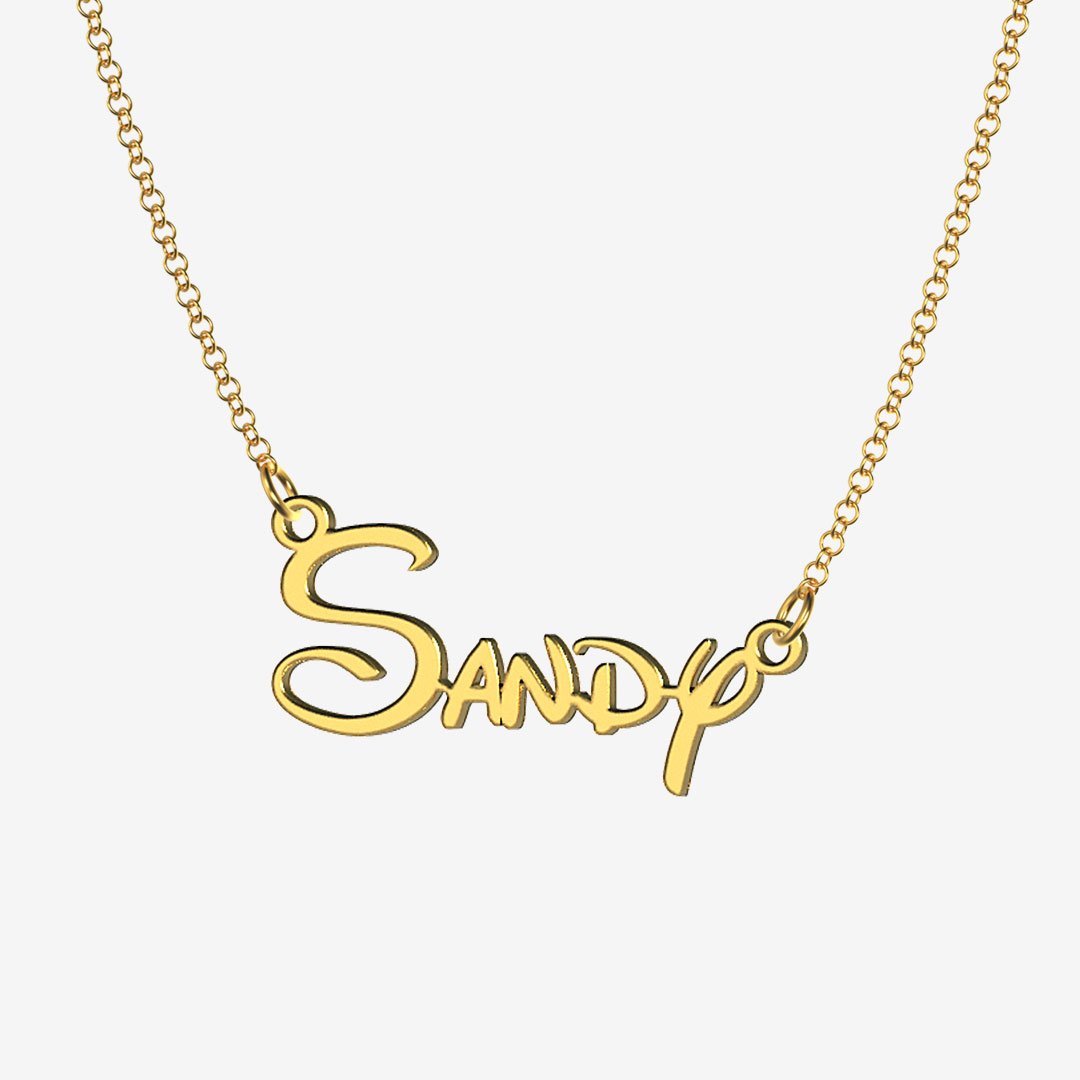 Sandy - Handmade Personalized Princess Style Name Necklace