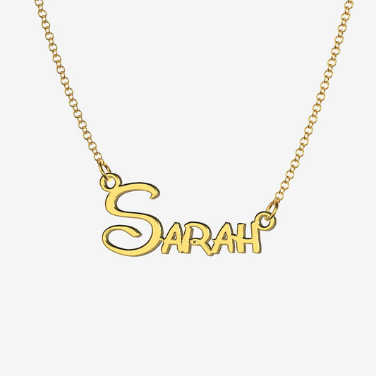 Sarah - Handmade Personalized Princess Style Name Necklace