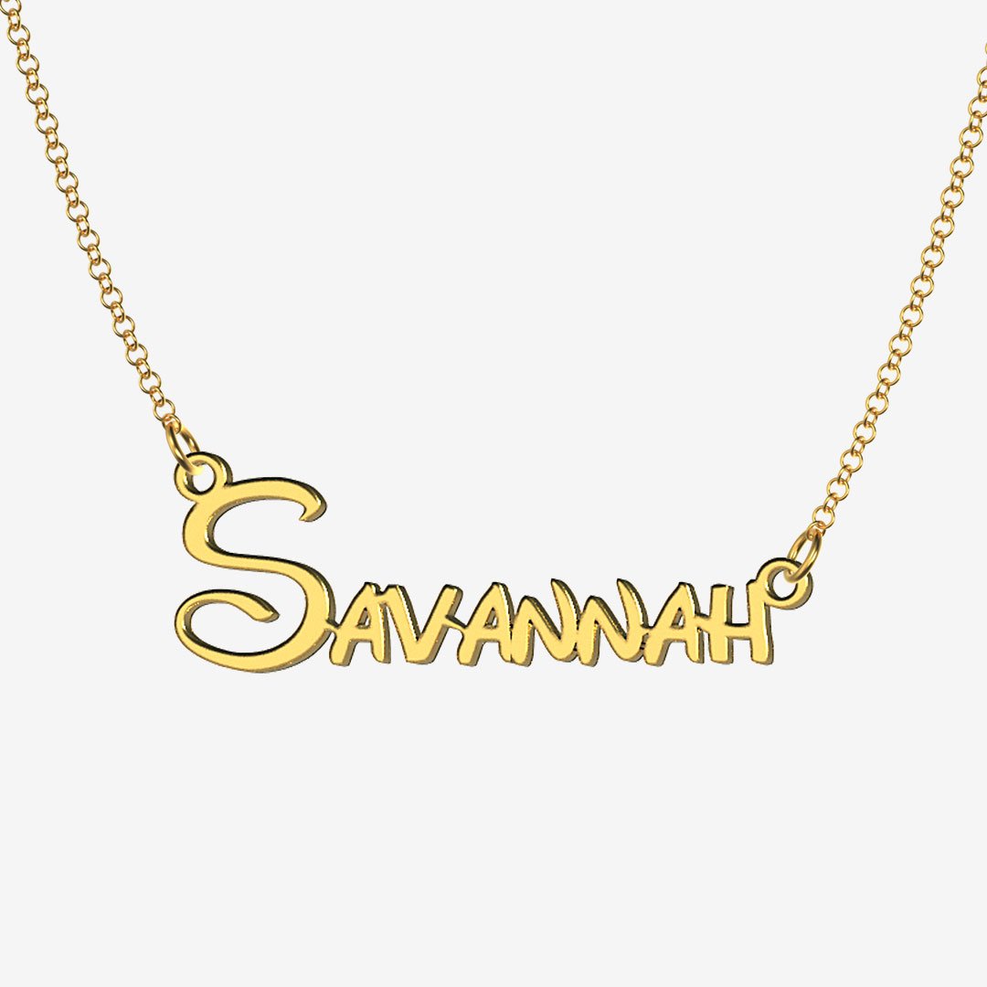 Savannah - Handmade Personalized Princess Style Name Necklace