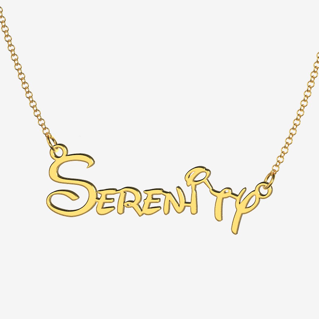 Serenity - Handmade Personalized Princess Style Name Necklace