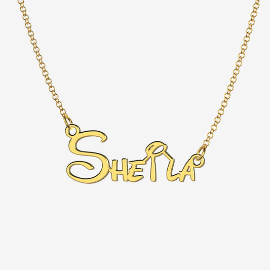 Sheila - Handmade Personalized Princess Style Name Necklace
