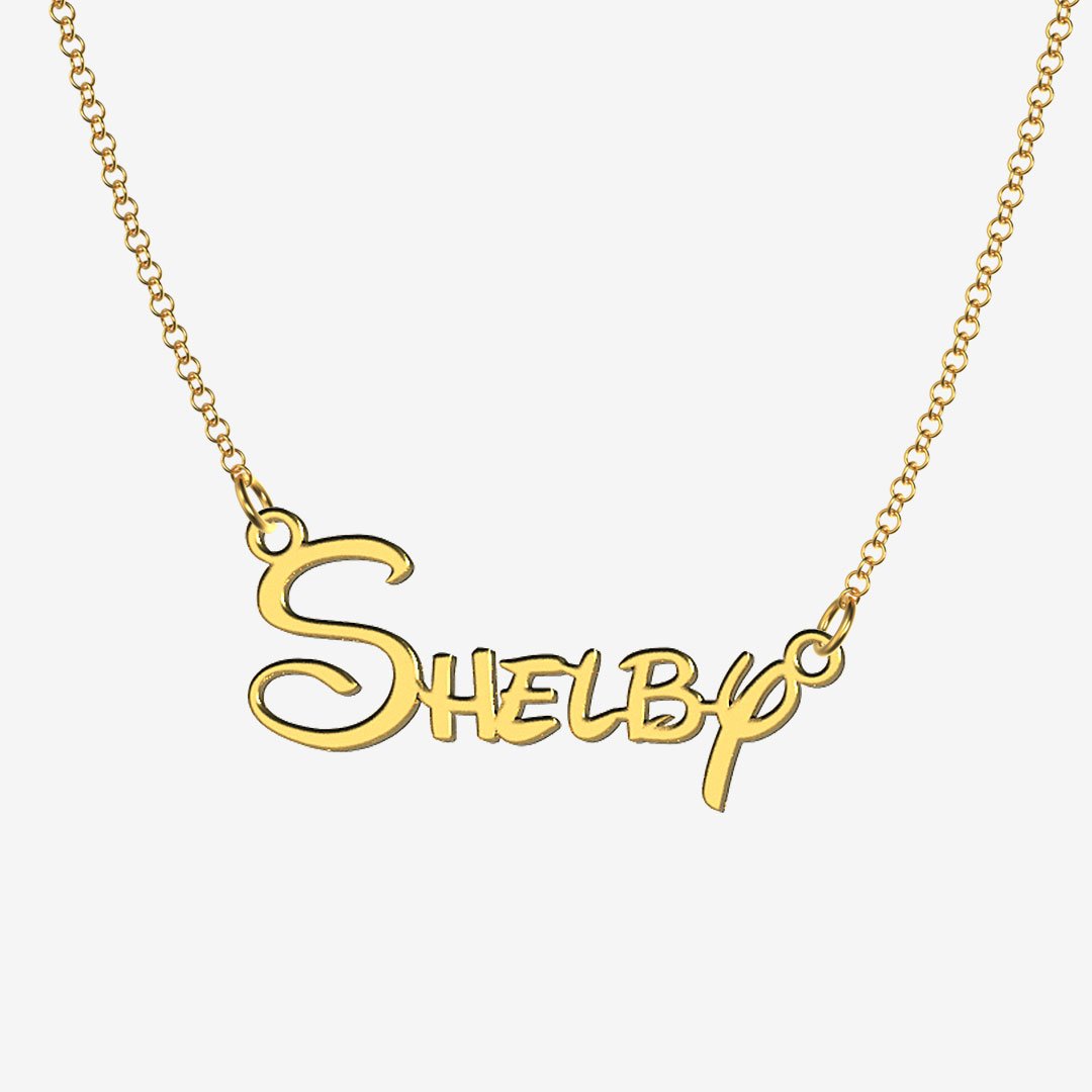 Shelby - Handmade Personalized Princess Style Name Necklace