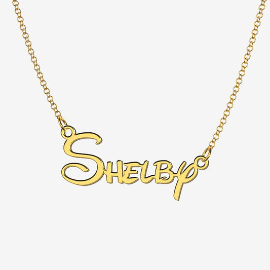 Shelby - Handmade Personalized Princess Style Name Necklace