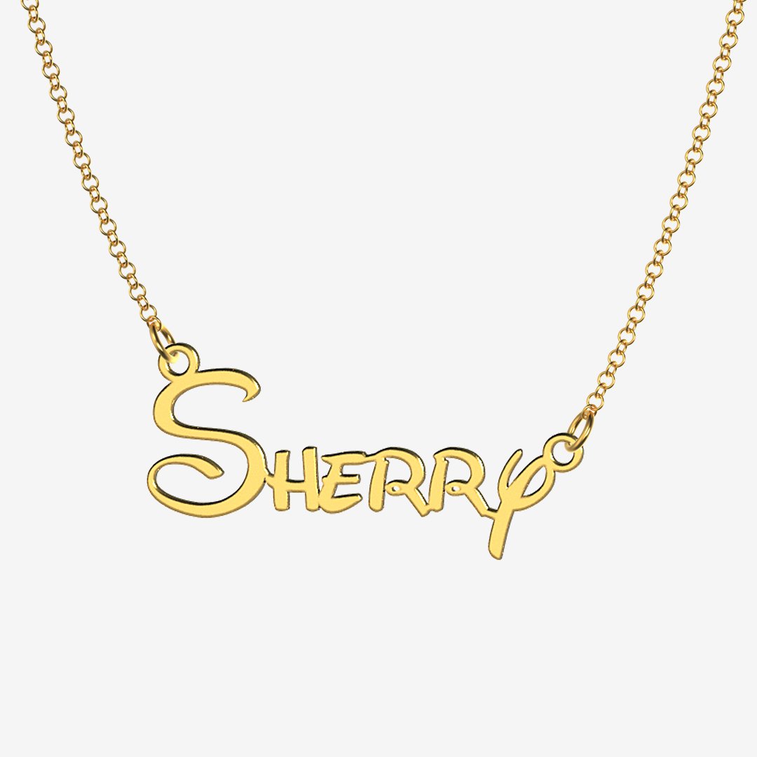 Sherry - Handmade Personalized Princess Style Name Necklace