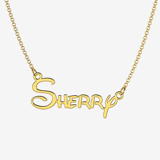 Sherry - Handmade Personalized Princess Style Name Necklace
