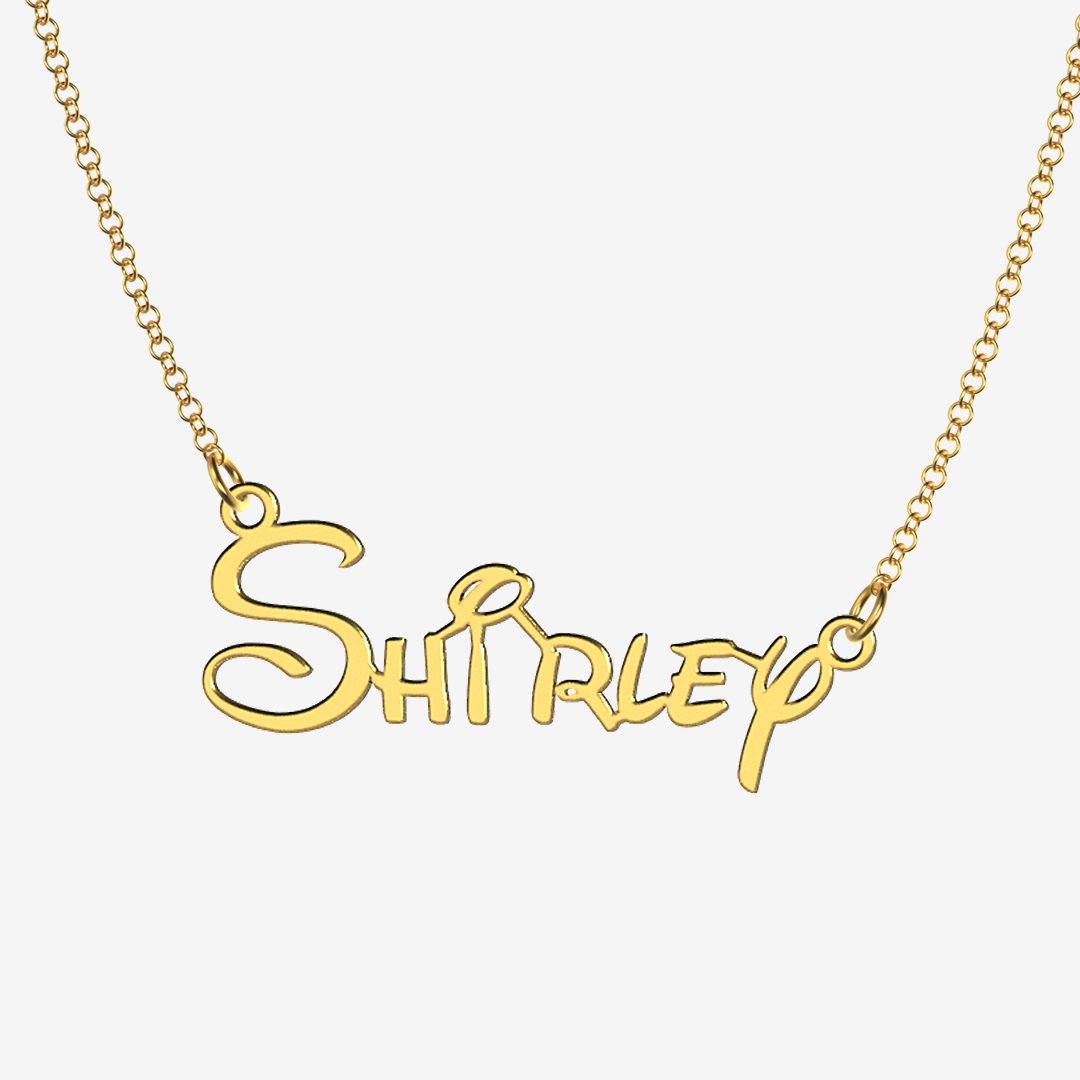 Shirley - Handmade Personalized Princess Style Name Necklace