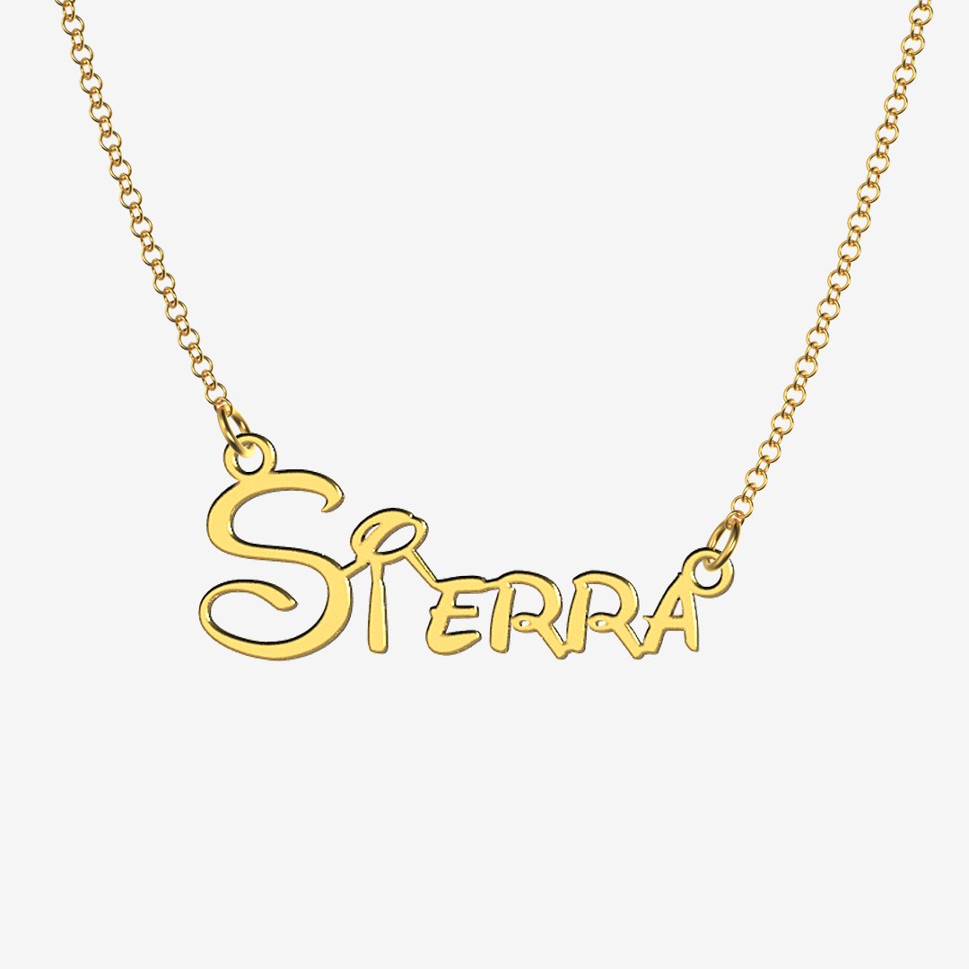 Sierra - Handmade Personalized Princess Style Name Necklace