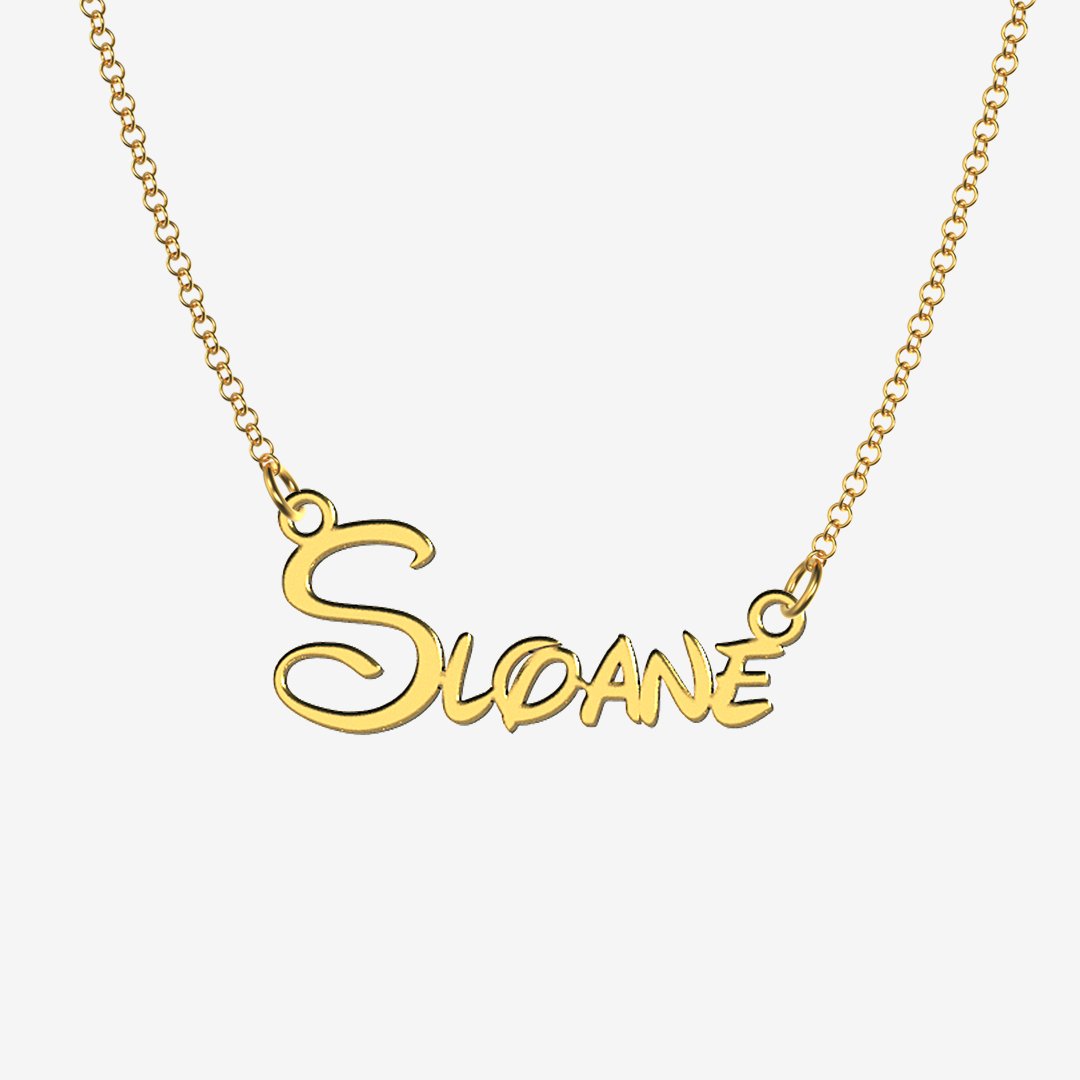Sloane - Handmade Personalized Princess Style Name Necklace