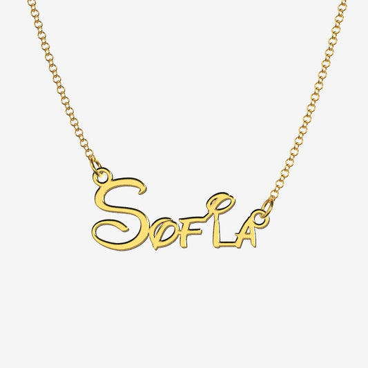 Sofia - Handmade Personalized Princess Style Name Necklace