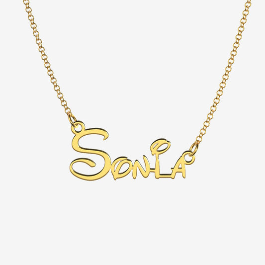 Sonia - Handmade Personalized Princess Style Name Necklace