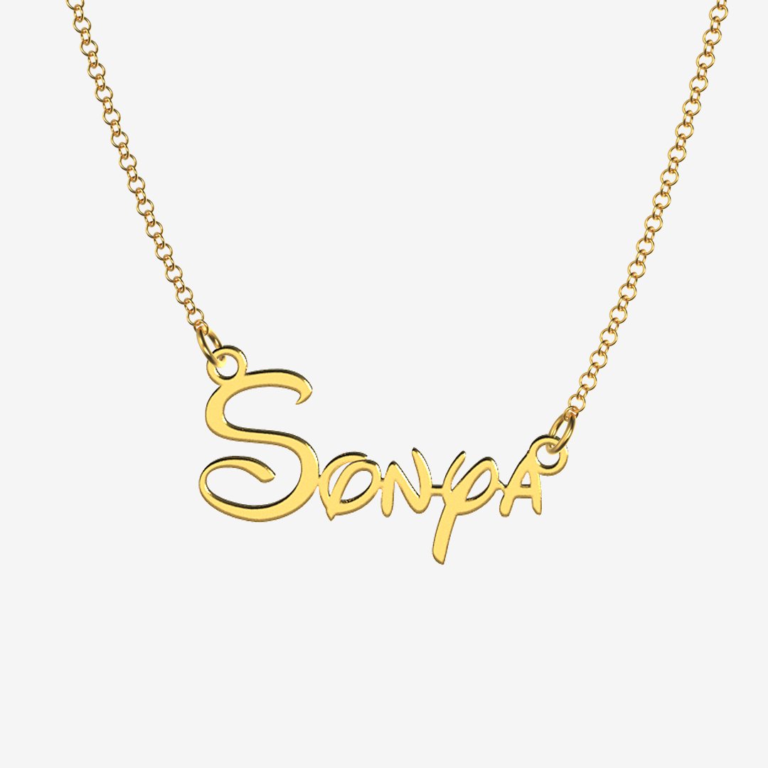 Sonya - Handmade Personalized Princess Style Name Necklace