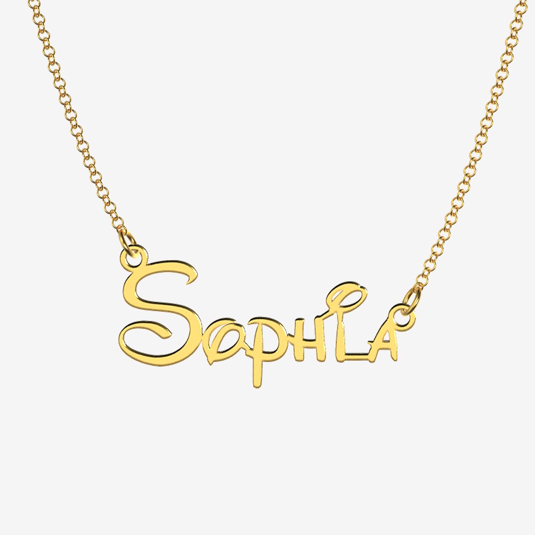 Sophia - Handmade Personalized Princess Style Name Necklace
