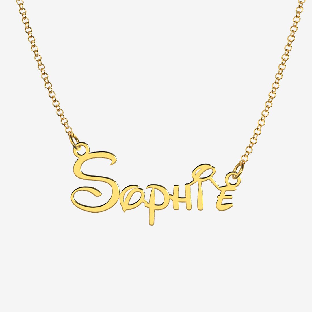 Sophie - Handmade Personalized Princess Style Name Necklace