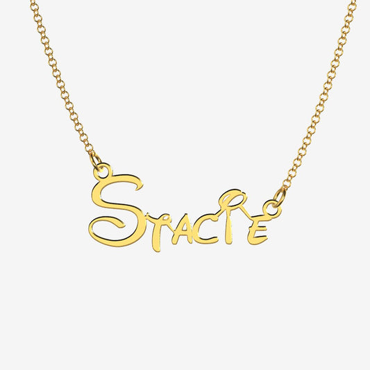 Stacie - Handmade Personalized Princess Style Name Necklace